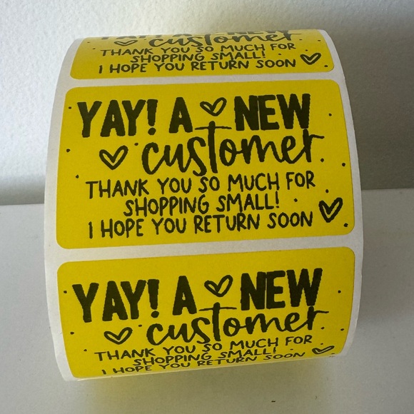 NEW customer sticker label | thank you sticker for small business - Picture 9 of 12